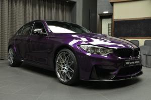 BMW M3 Sedan Competition Package in Twilight Purple by Abu Dhabi Motors 2017 года